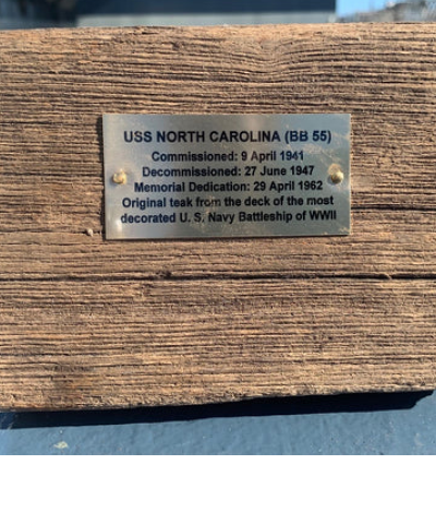 4 Inch Battleship Teak Block