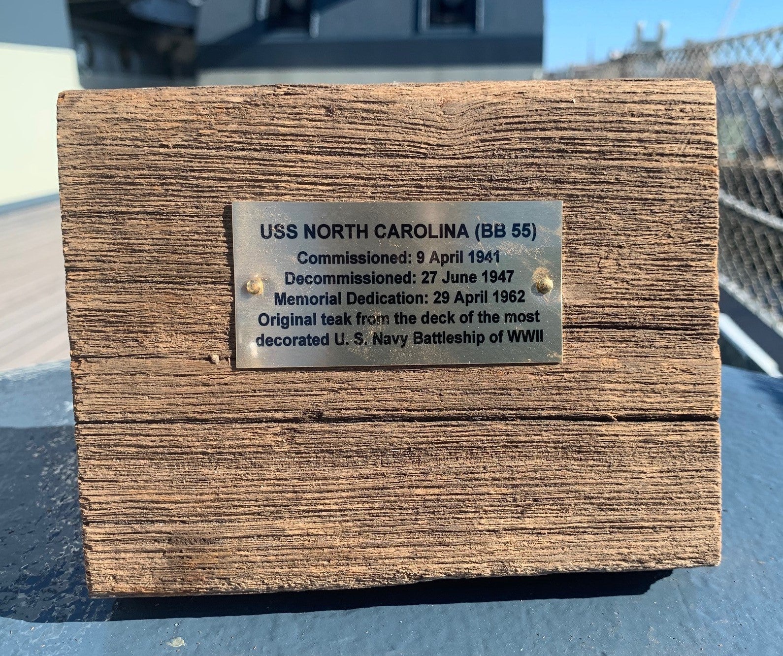 4 Inch Battleship Teak Block