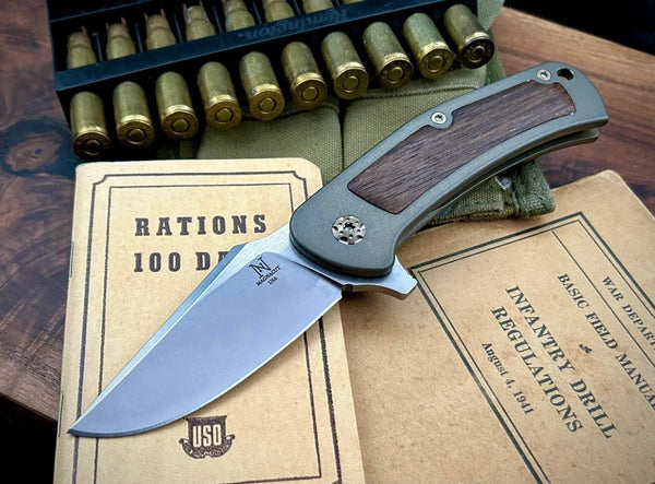 Guppy Folder Knife w/ BB Teak