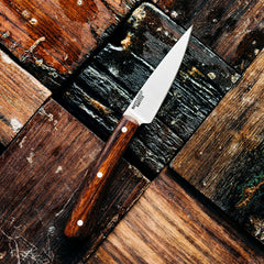 Battleship Teak Paring Knife