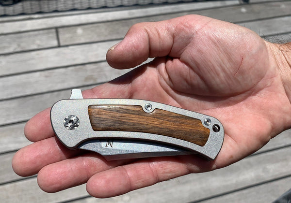 Guppy Folder Knife w/ BB Teak