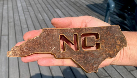 Small "NC" State Silhouette